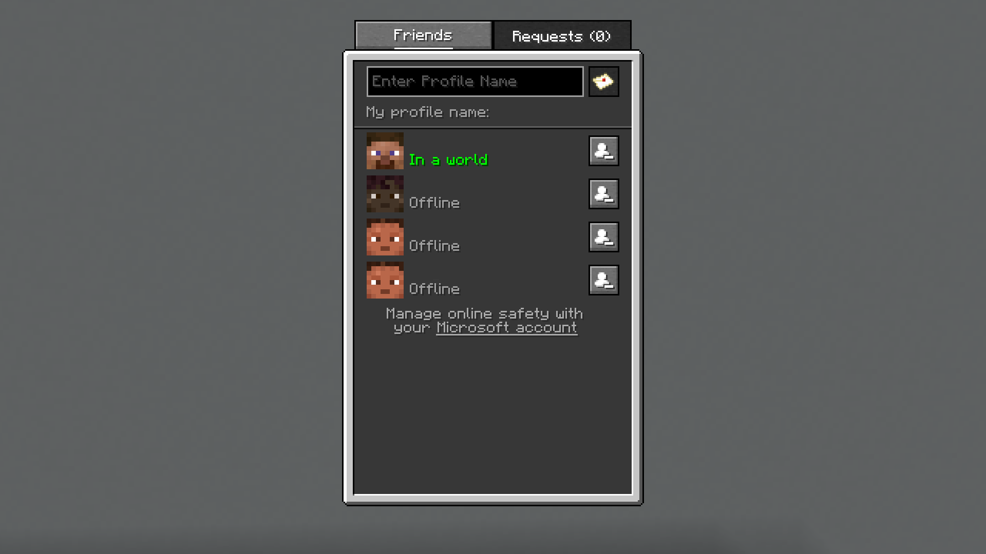 Java Friend List