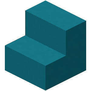 Cyan Concrete Stairs