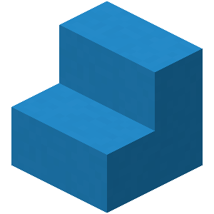 Light Blue Concrete Stairs