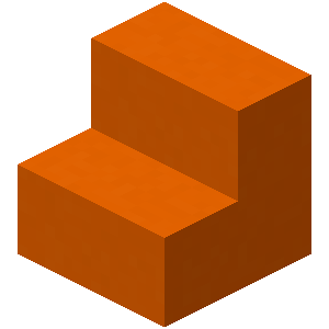 Orange Concrete Stairs