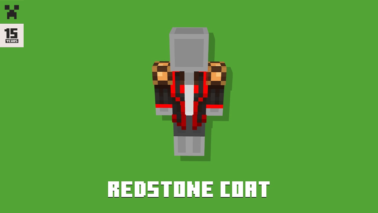 An image of the Redstone Coat, today's free Character Creator item