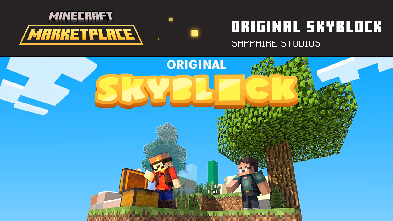 Two players on a platform in the sky
