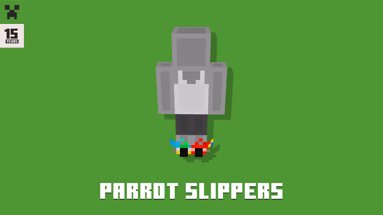 An image of the Parrot Slippers, today's Character Creator item