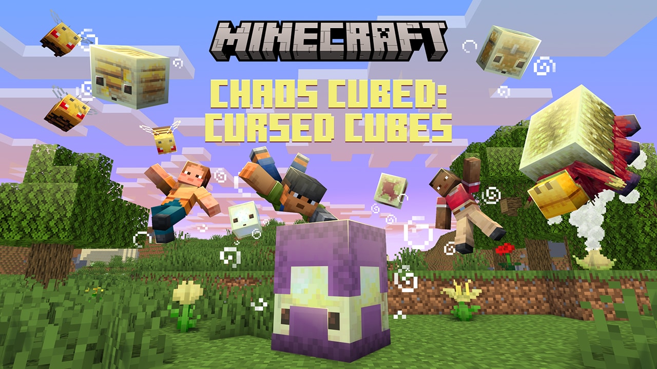 This is a screenshot of the Cursed Cubes add-on from Blockception!