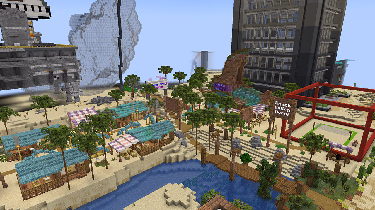 A beachy builds featuring beach volley ball
