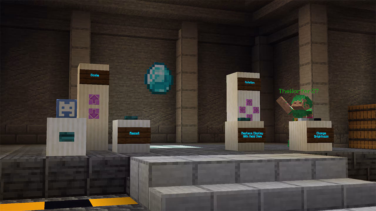 The powerful Item Displays feature