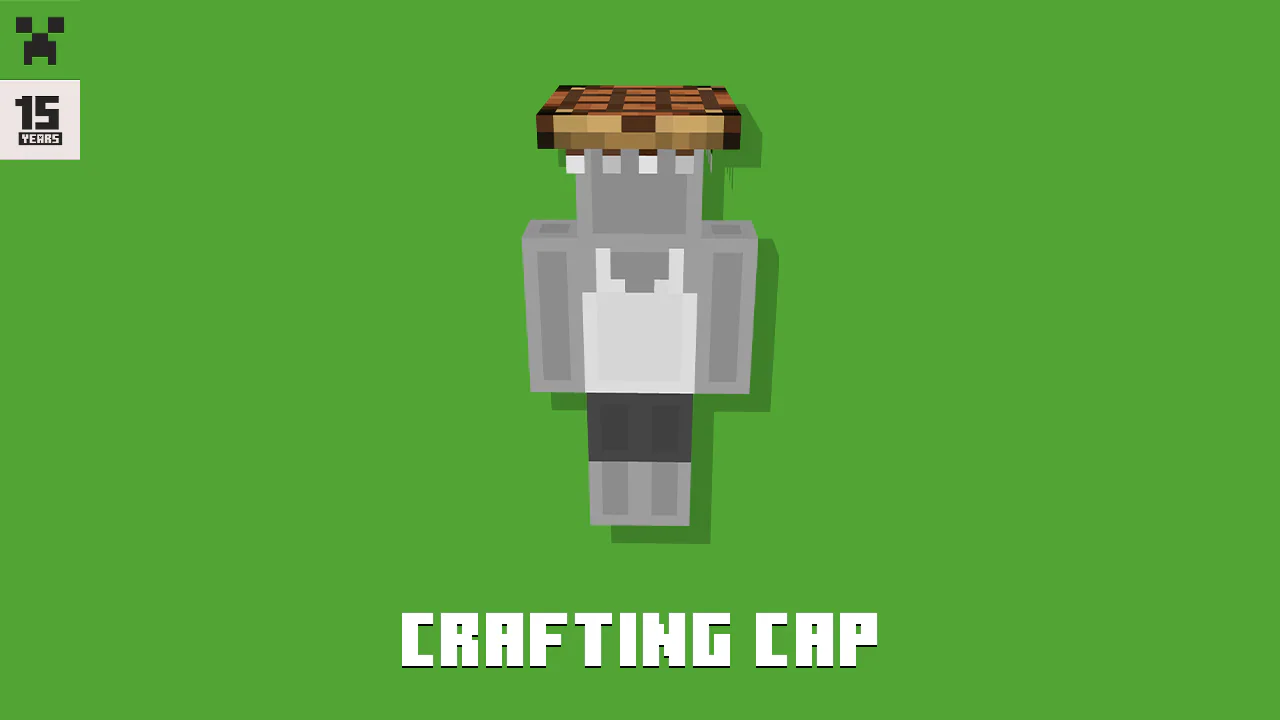 The Crafting Cap featuring an apple and gold
