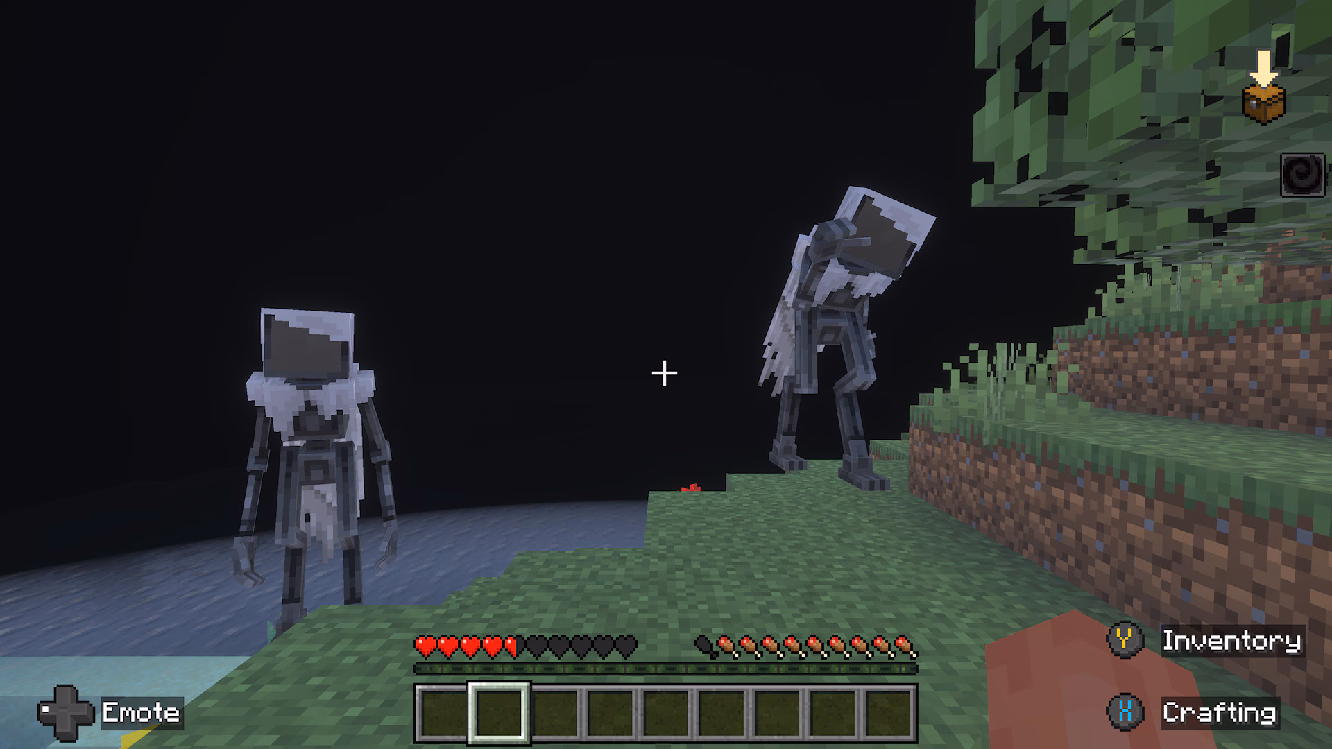 A screenshot of two creatures from the Huggy & Friends add-on