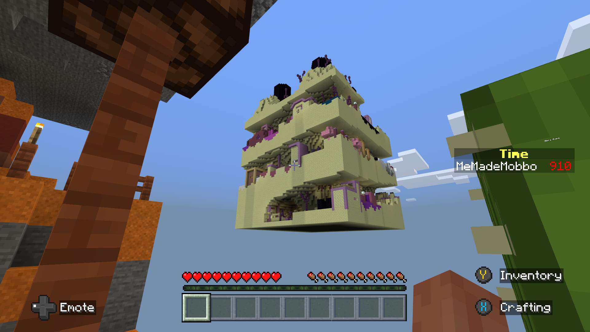 A floating, sand dimension of parkour from Hielke Maps!