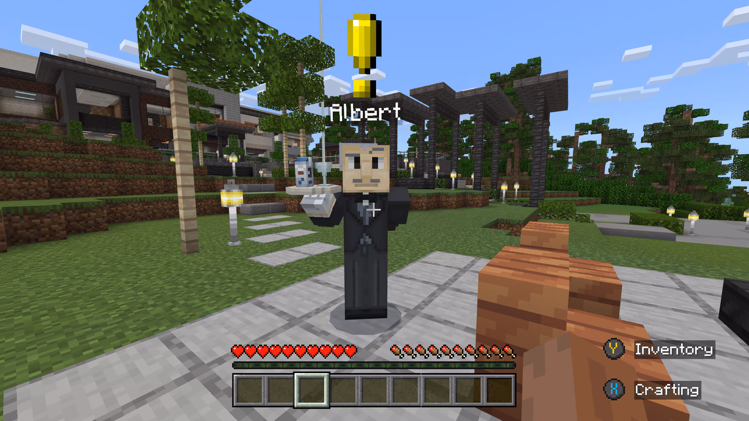 This is a screenshot of the butler from Millionaire Secret Base by Foxel Games. How do you do!