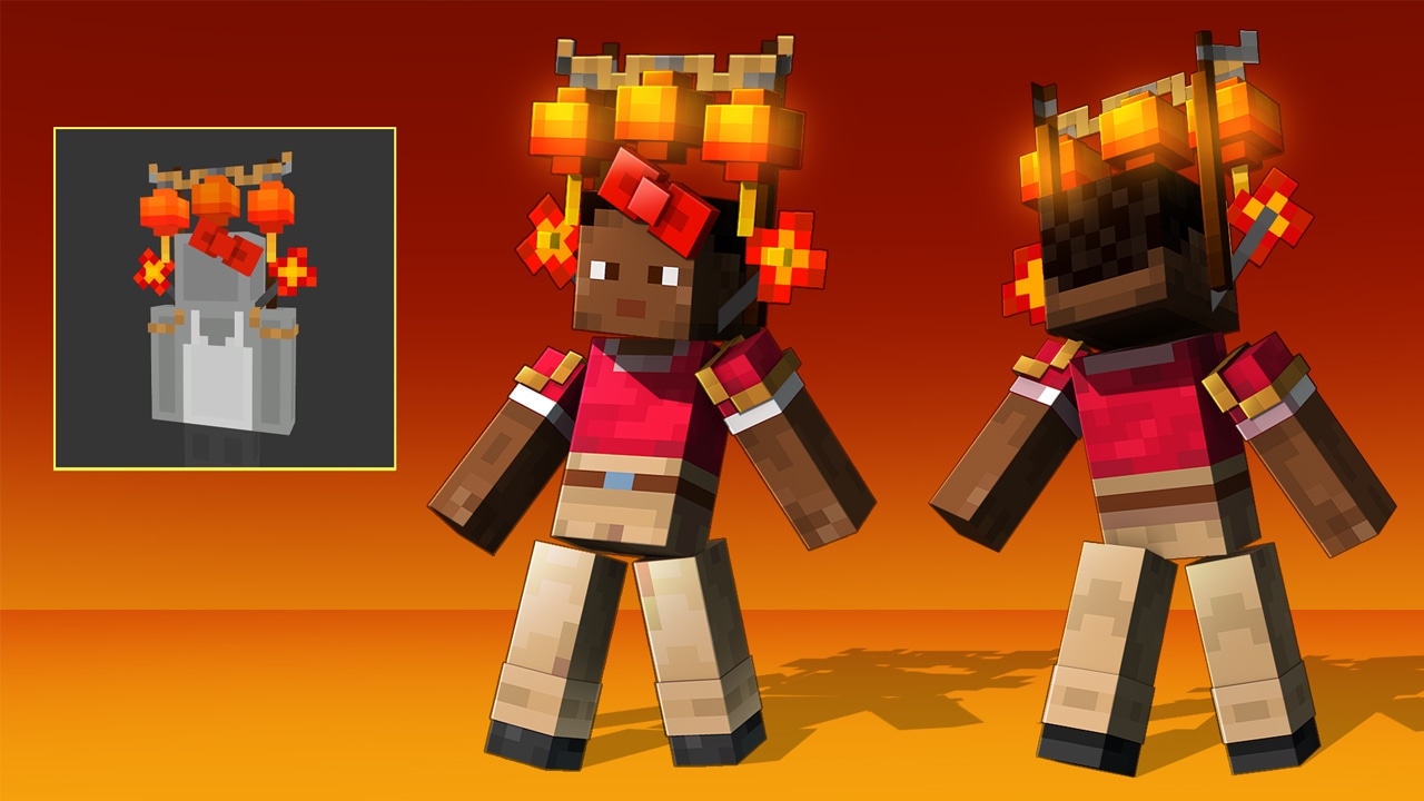 Pic of a person wearing a type of burning hat