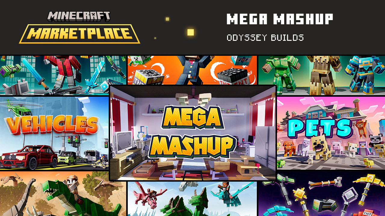 Picture of Mega Mashup pack, with a lot of different mash up variations