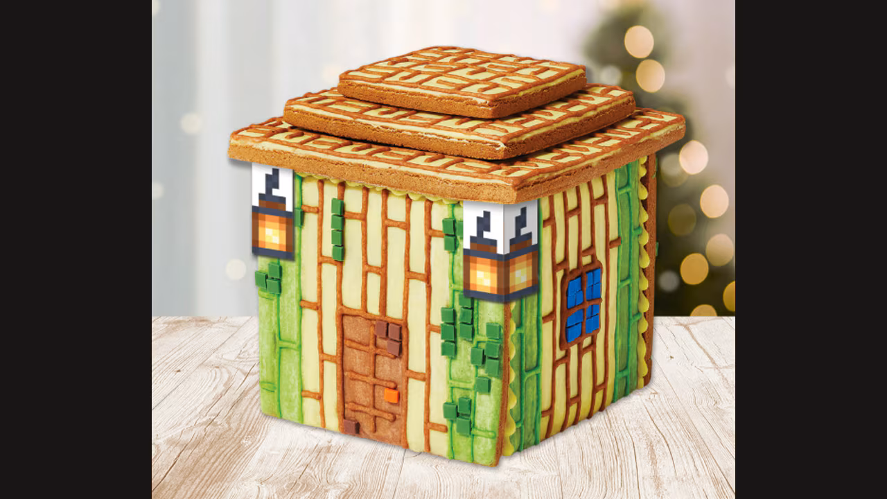 The Minecraft gingerbread house