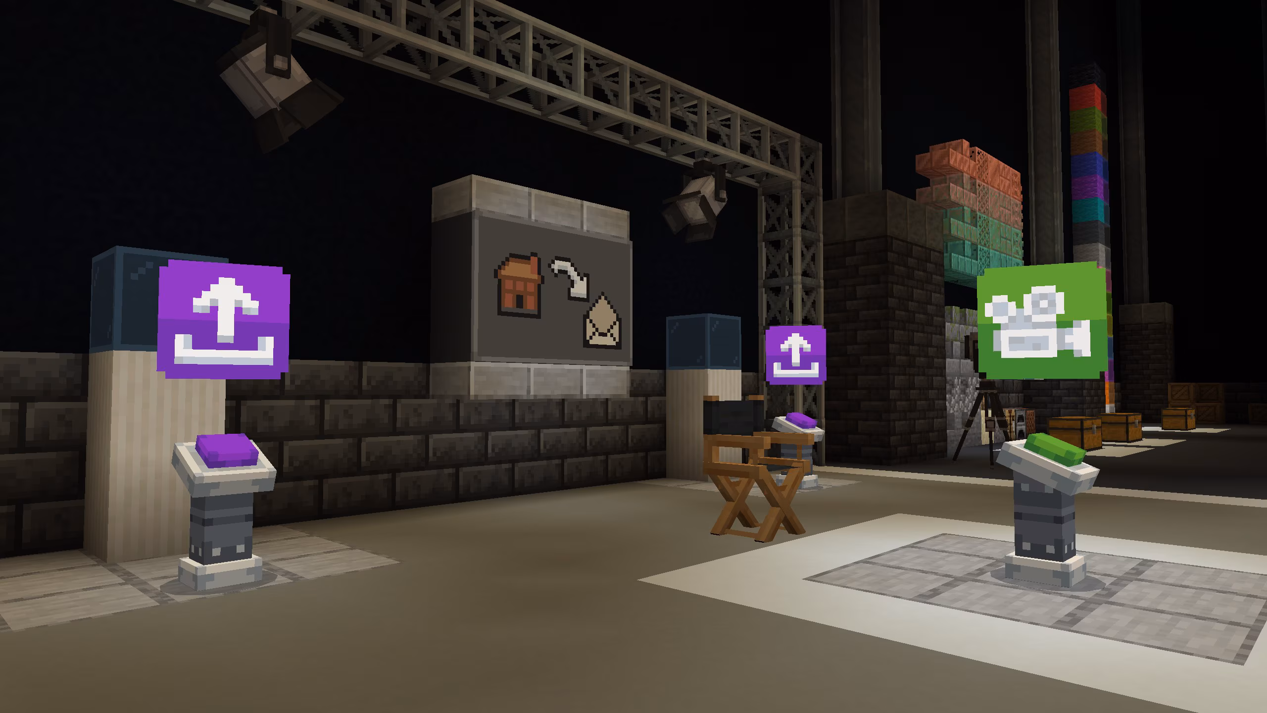 An in game screenshot of the build challenge map