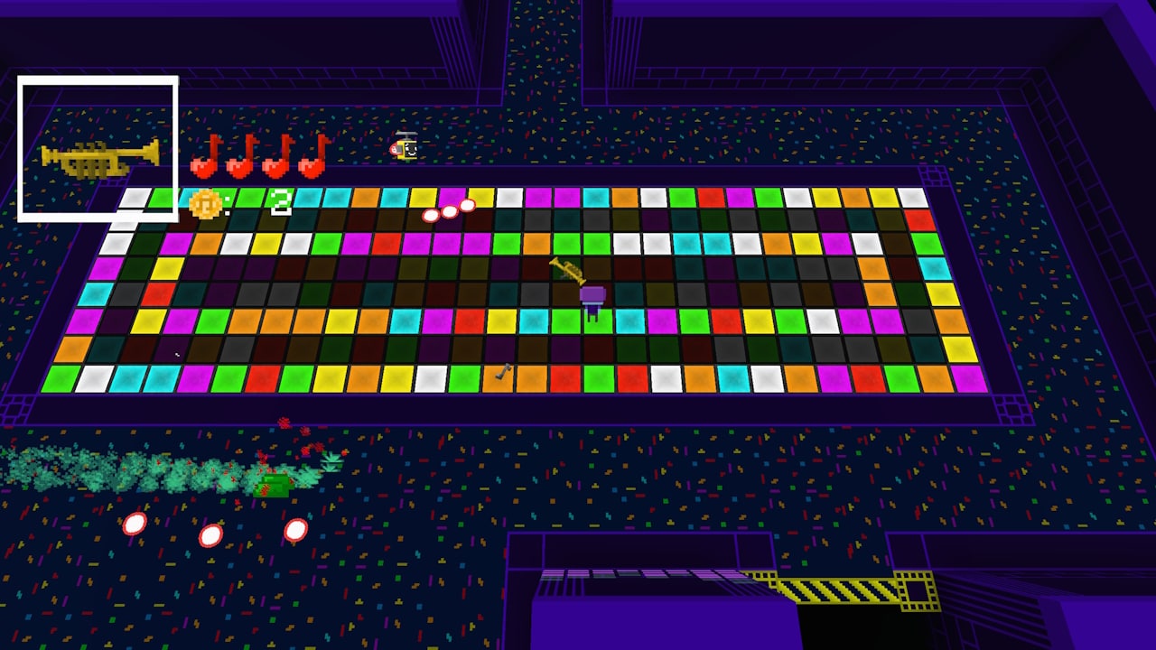 A colorful interface with buttons in many different colors.