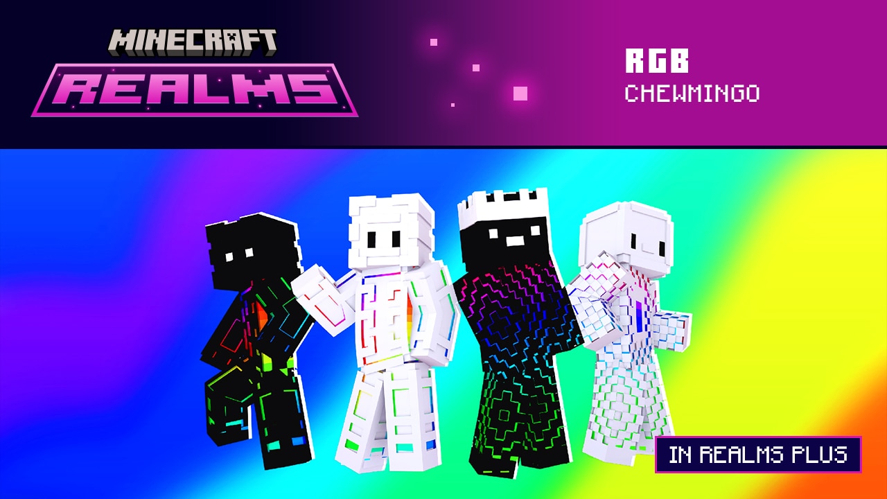 Flourescent RGB skins in different patterns