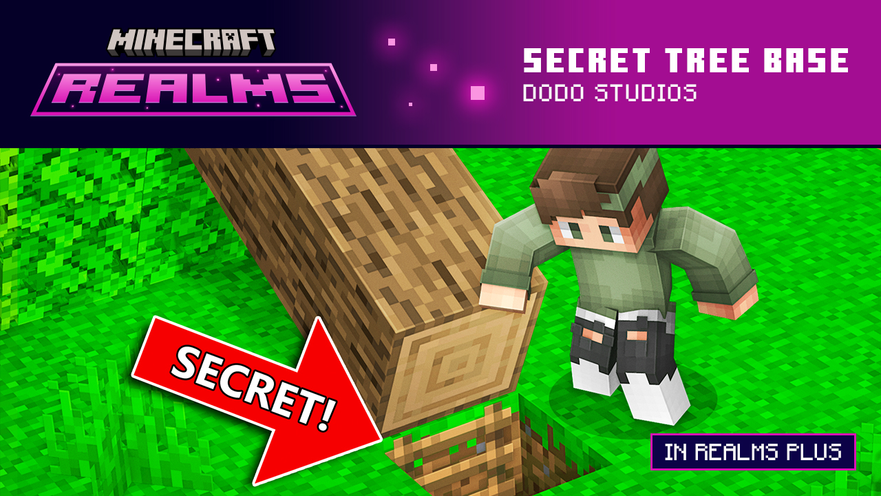 A secret tunnel revealed under a tree