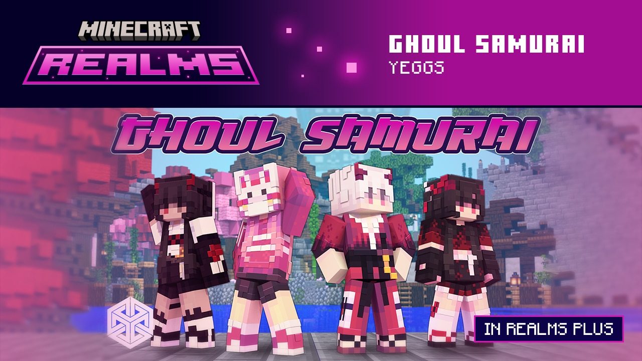 Four spooky skins in pink and burgundy