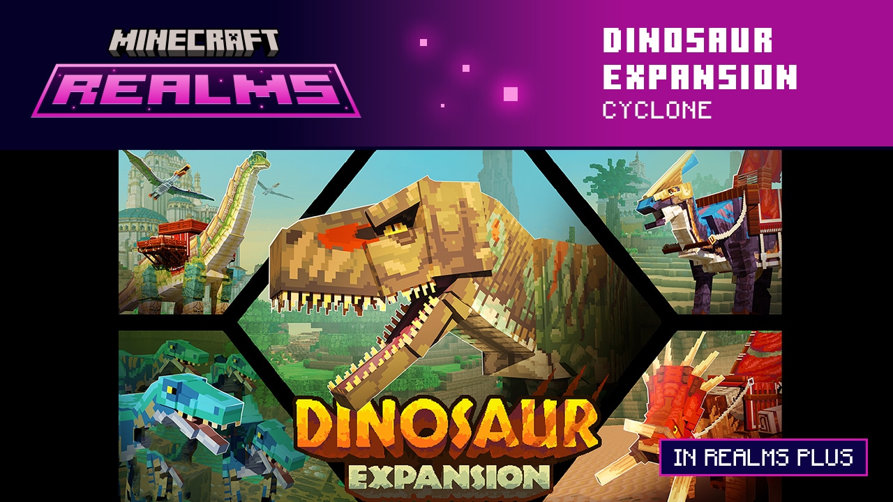 Five blocky dinosaurs in all sizes!