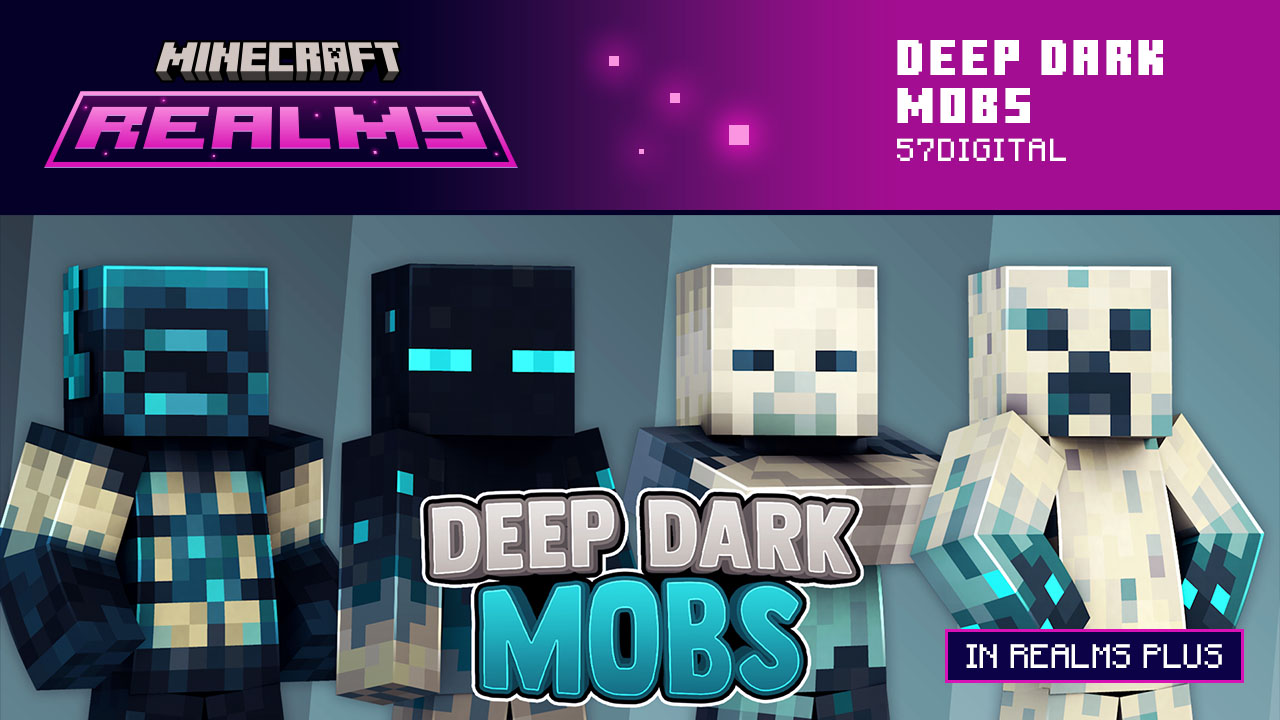 Four skins based on the mobs in the deep dark.