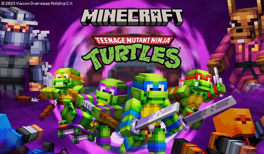 Trailer thumbnail for the Minecraft Teenage Mutant Ninja Turtles DLC