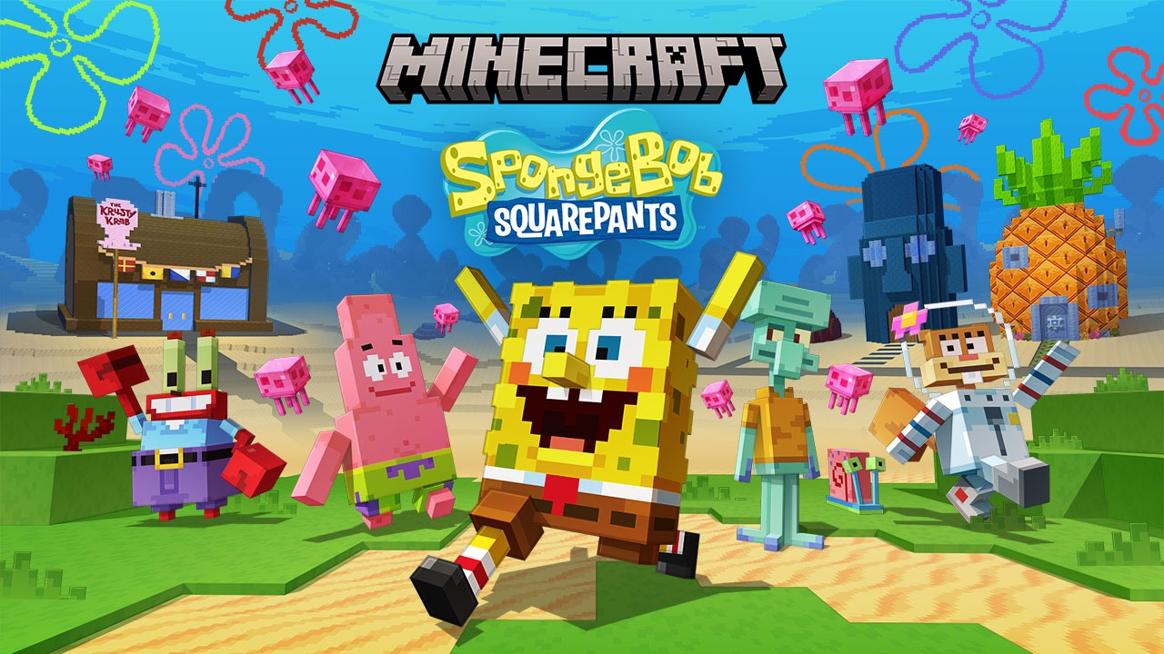SpongeBob, Patrick, Sandy, Squidward, Mr Krabs, and the other residents in Bikini Bottom