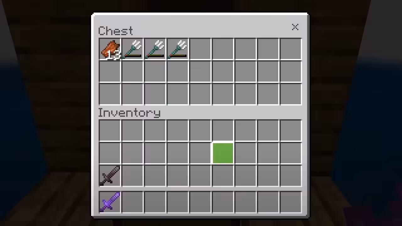 Image of a chest's inventory in Minecraft